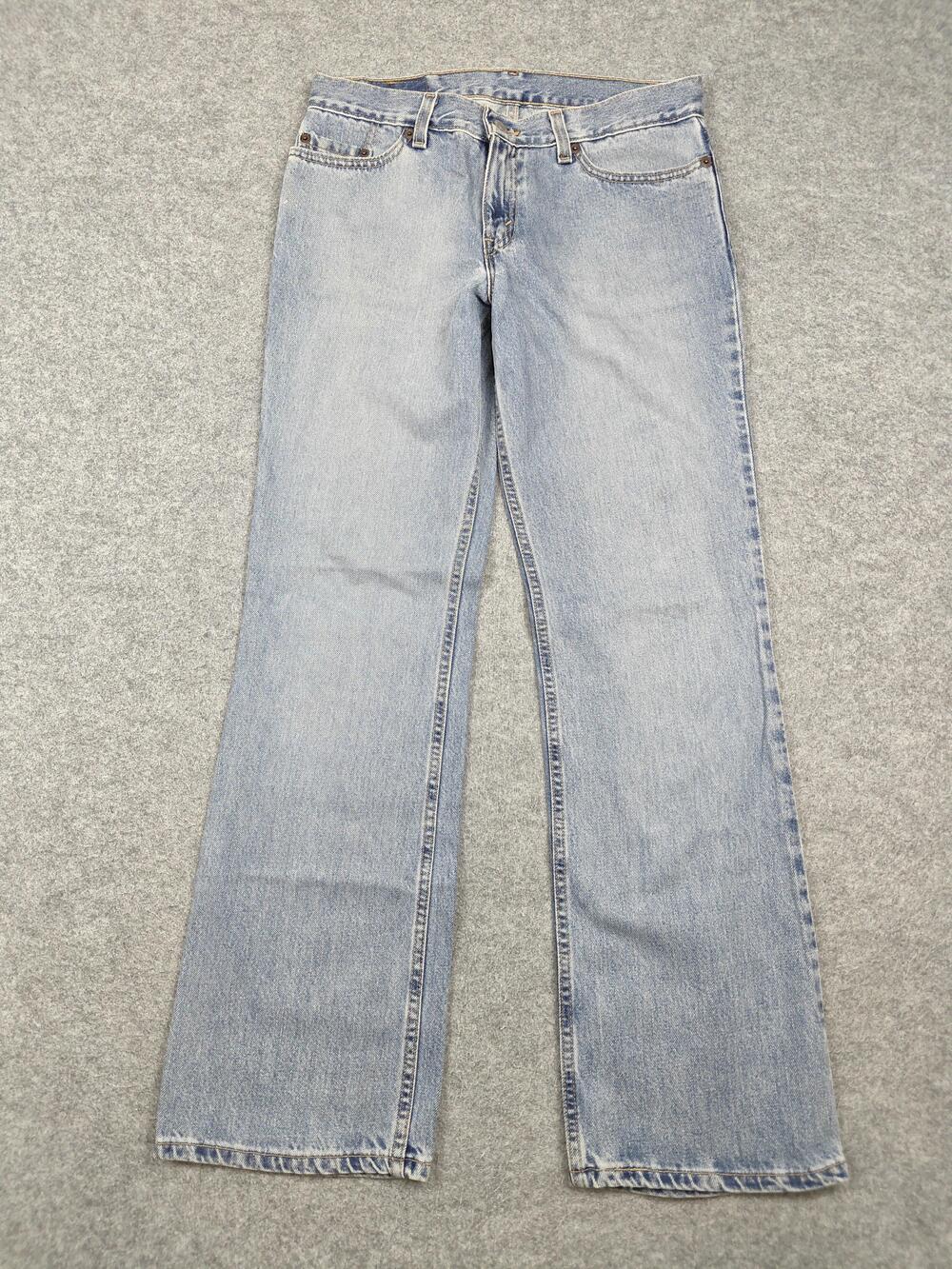 Levi's Jeans Girls 9-10 Years Blue Bootcut Denim Superlow Slim 31 Waist 518
